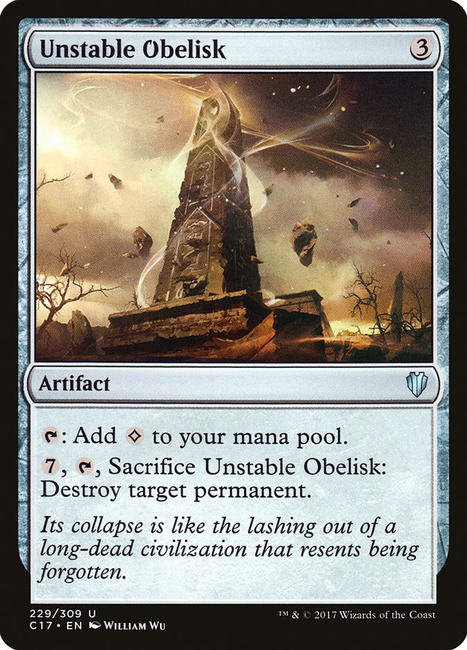 Unstable Obelisk [Commander 2017] - Devastation Store | Devastation Store