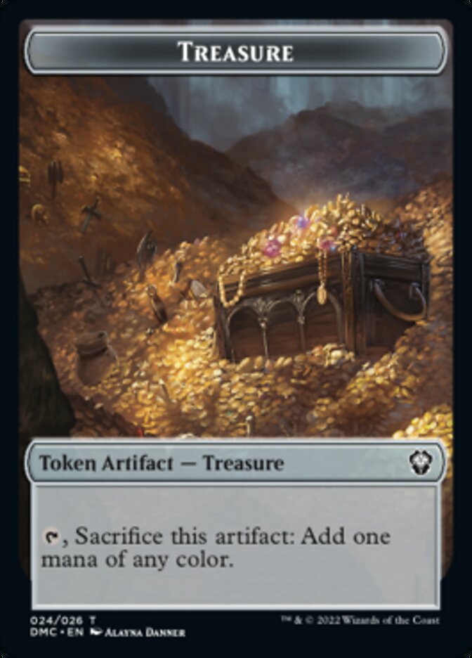 Treasure Token [Dominaria United Commander Tokens] | Devastation Store