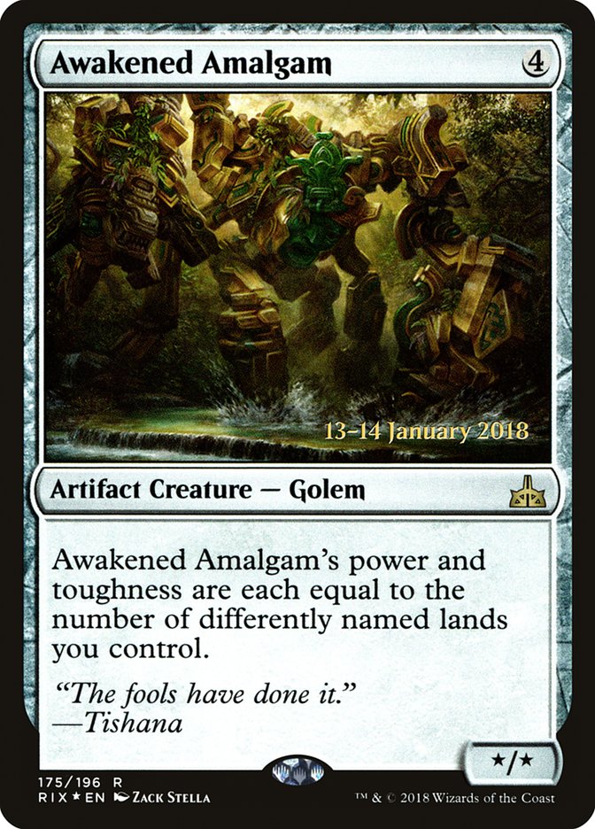 Awakened Amalgam [Rivals of Ixalan Prerelease Promos] | Devastation Store