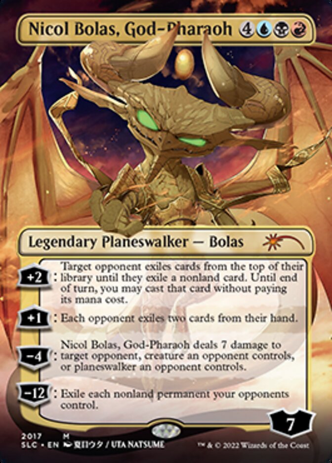Nicol Bolas, God-Pharaoh (Borderless) [Secret Lair 30th Anniversary Countdown Kit] | Devastation Store