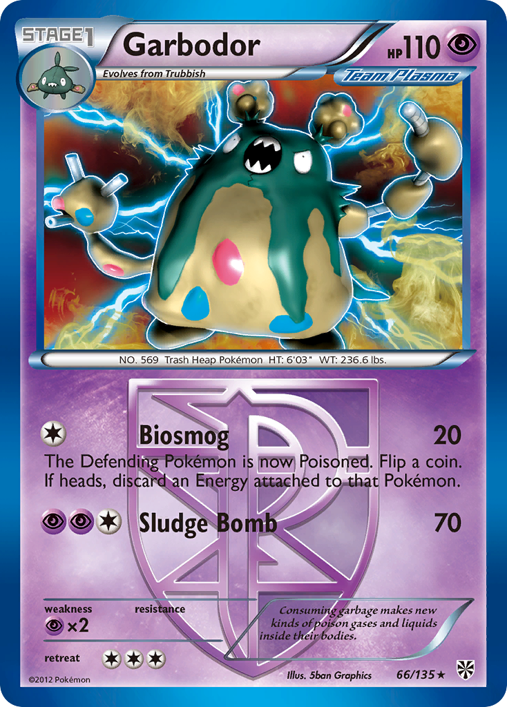 Garbodor (66/135) [Black & White: Plasma Storm] | Devastation Store