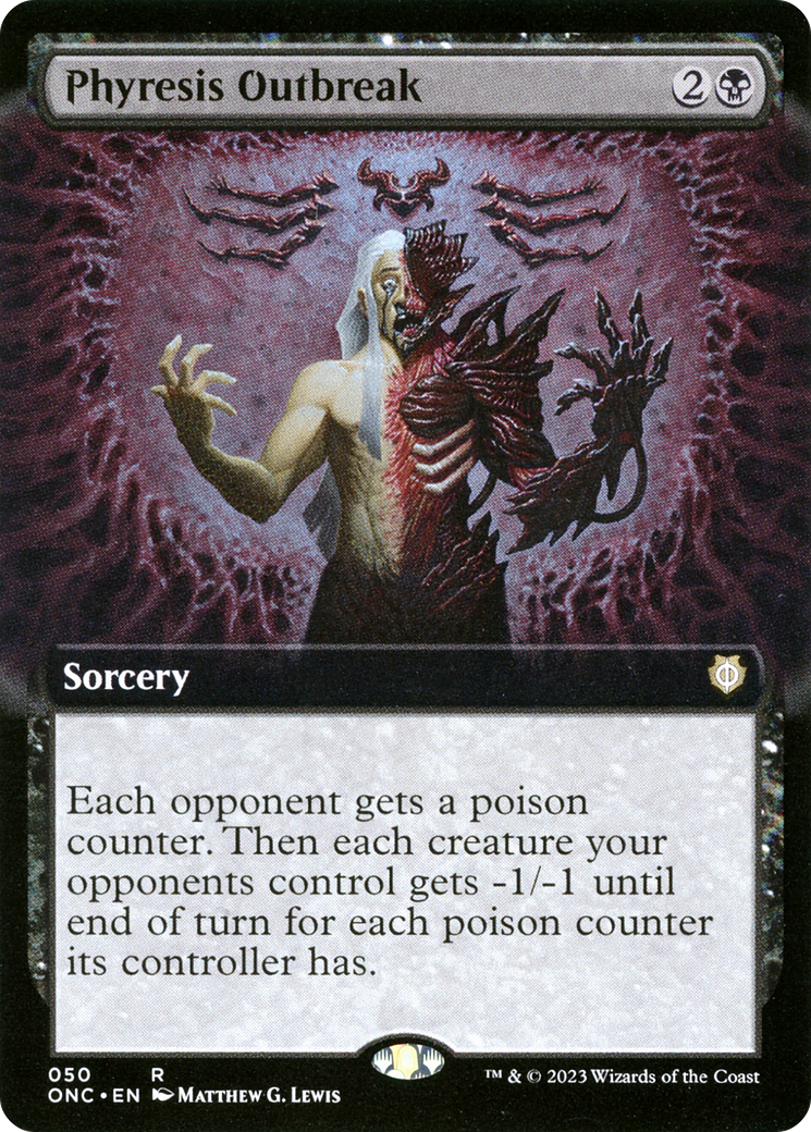 Phyresis Outbreak (Extended Art) [Phyrexia: All Will Be One Commander] | Devastation Store