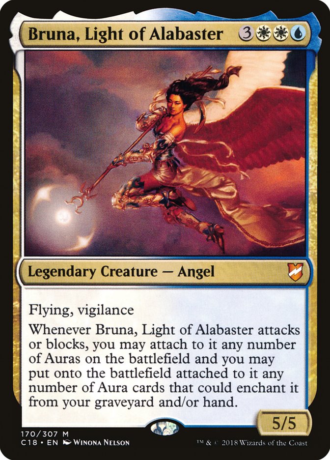 Bruna, Light of Alabaster (Oversized) [Commander 2018 Oversized] | Devastation Store