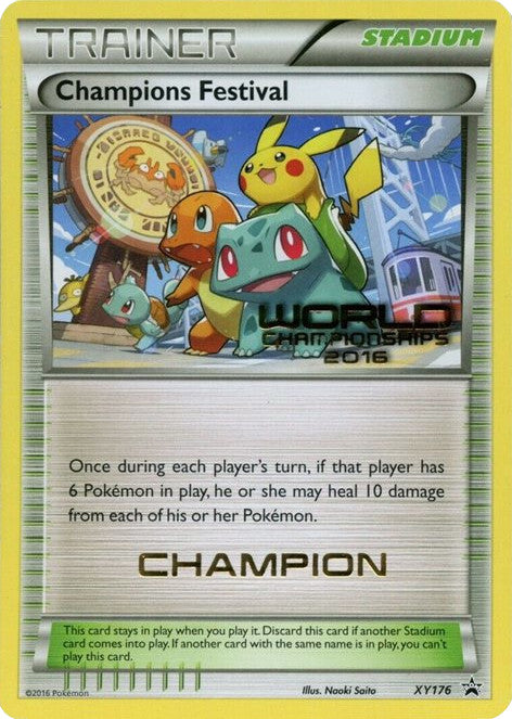 Champions Festival (XY176) (2016 Champion) [XY: Black Star Promos] | Devastation Store