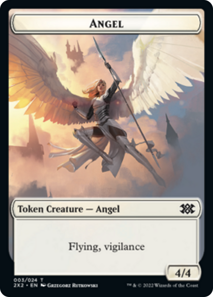 Egg // Angel Double-sided Token [Double Masters 2022 Tokens] | Devastation Store