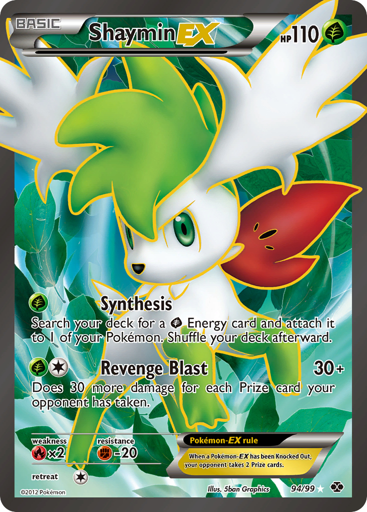 Shaymin EX (94/99) [Black & White: Next Destinies] | Devastation Store