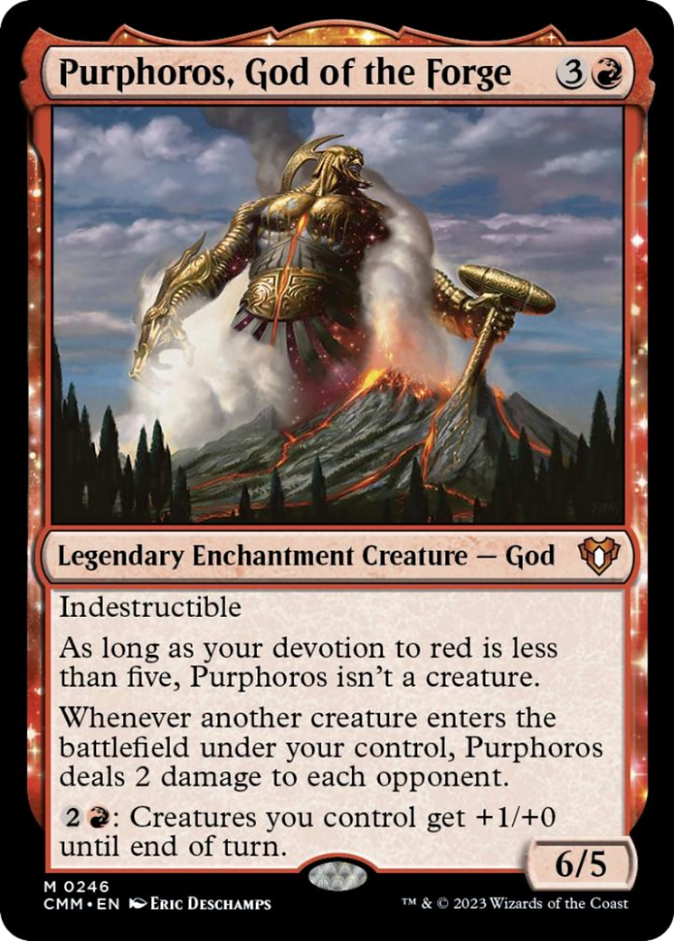 Purphoros, God of the Forge [Commander Masters] | Devastation Store