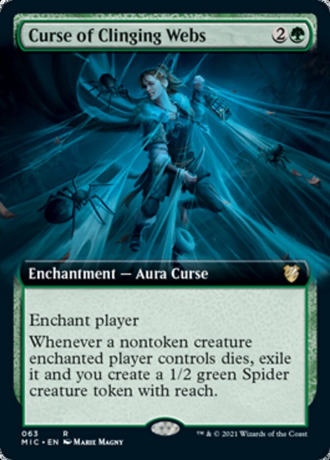 Curse of Clinging Webs (Extended) [Innistrad: Midnight Hunt Commander] | Devastation Store