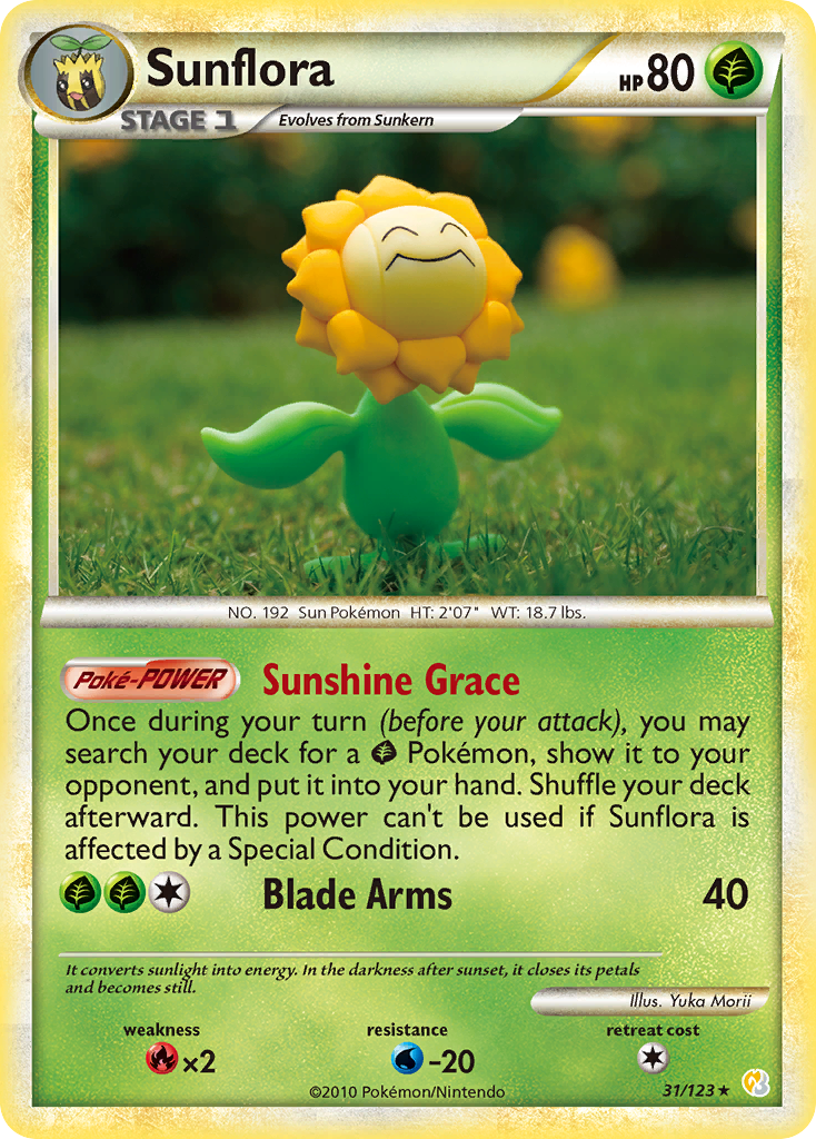 Sunflora (31/123) [HeartGold & SoulSilver: Base Set] | Devastation Store