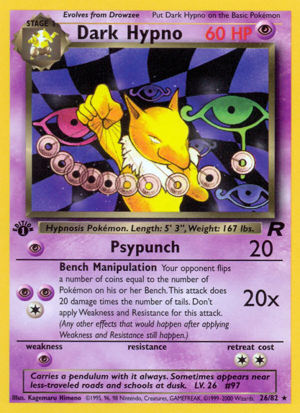 Dark Hypno (26/82) [Team Rocket 1st Edition] | Devastation Store