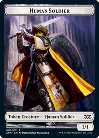 Human Soldier // Servo Double-sided Token [Double Masters Tokens] | Devastation Store