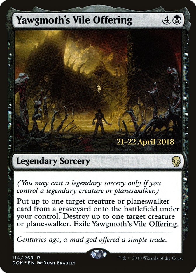 Yawgmoth's Vile Offering  [Dominaria Prerelease Promos] - Devastation Store | Devastation Store