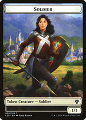 Human Soldier (005) // Drake Double-sided Token [Commander 2020 Tokens] | Devastation Store