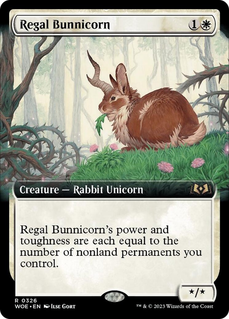 Regal Bunnicorn (Extended Art) [Wilds of Eldraine] | Devastation Store