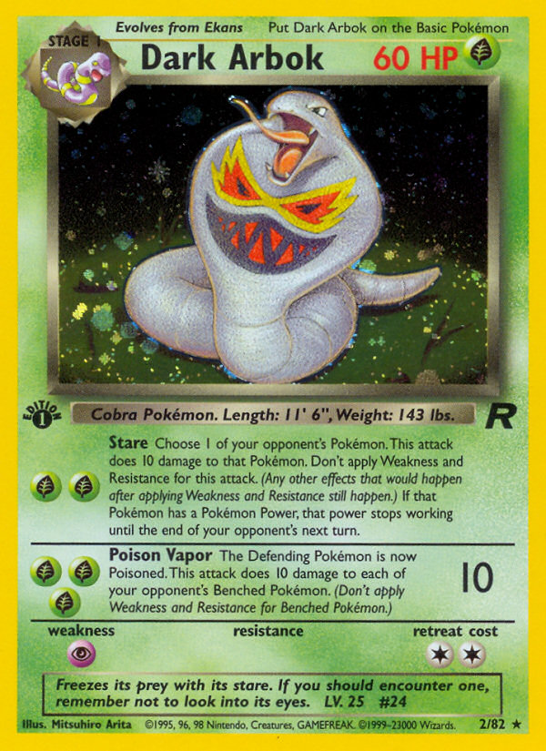 Dark Arbok (2/82) [Team Rocket 1st Edition] | Devastation Store