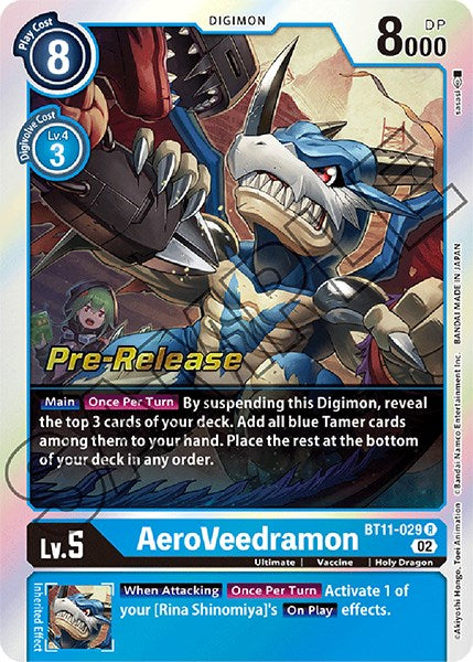 AeroVeedramon [BT11-029] [Dimensional Phase Pre-Release Promos] | Devastation Store