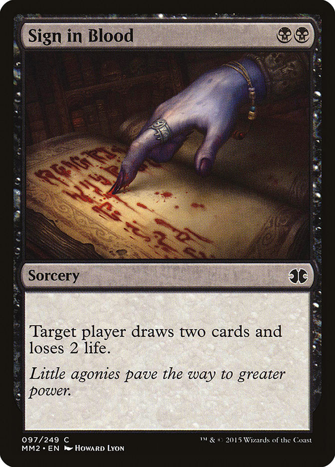 Sign in Blood [Modern Masters 2015] - Devastation Store | Devastation Store