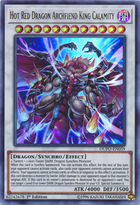 Hot Red Dragon Archfiend King Calamity [DUPO-EN059] Ultra Rare | Devastation Store