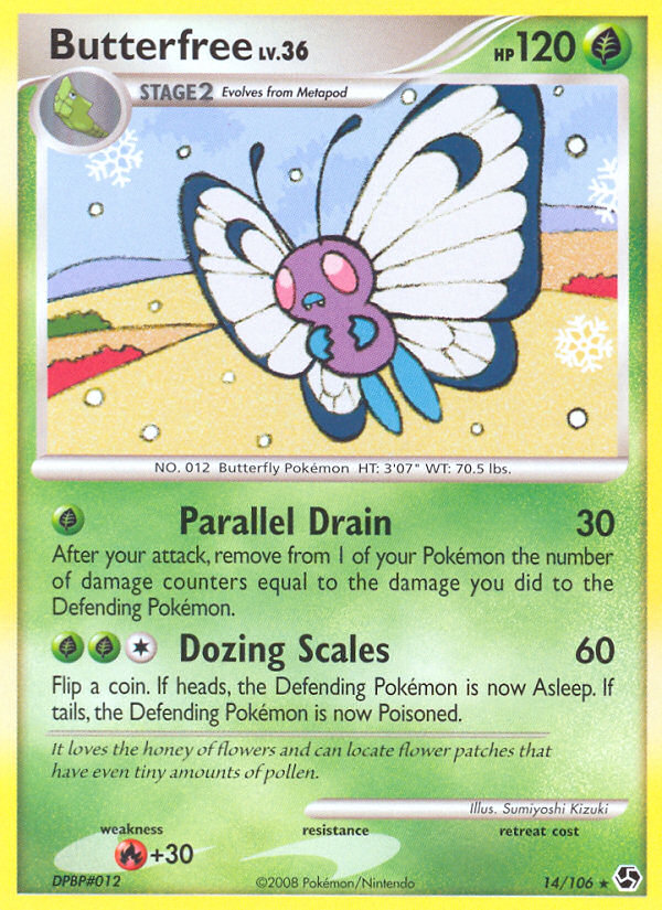 Butterfree (14/106) [Diamond & Pearl: Great Encounters] | Devastation Store