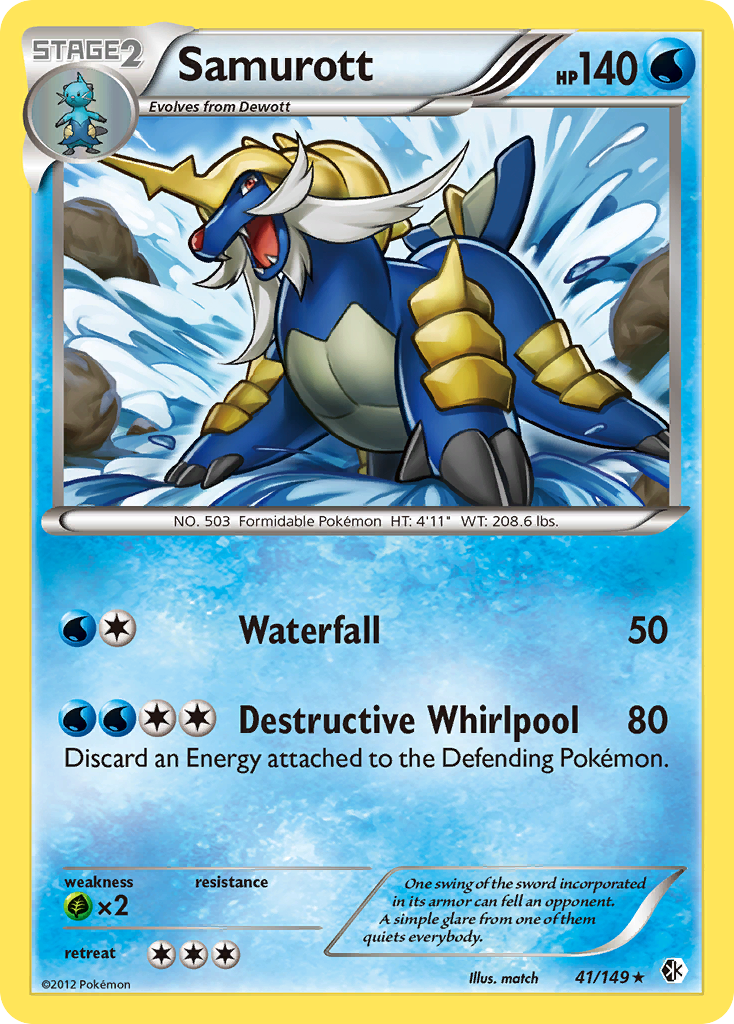 Samurott (41/149) [Black & White: Boundaries Crossed] | Devastation Store