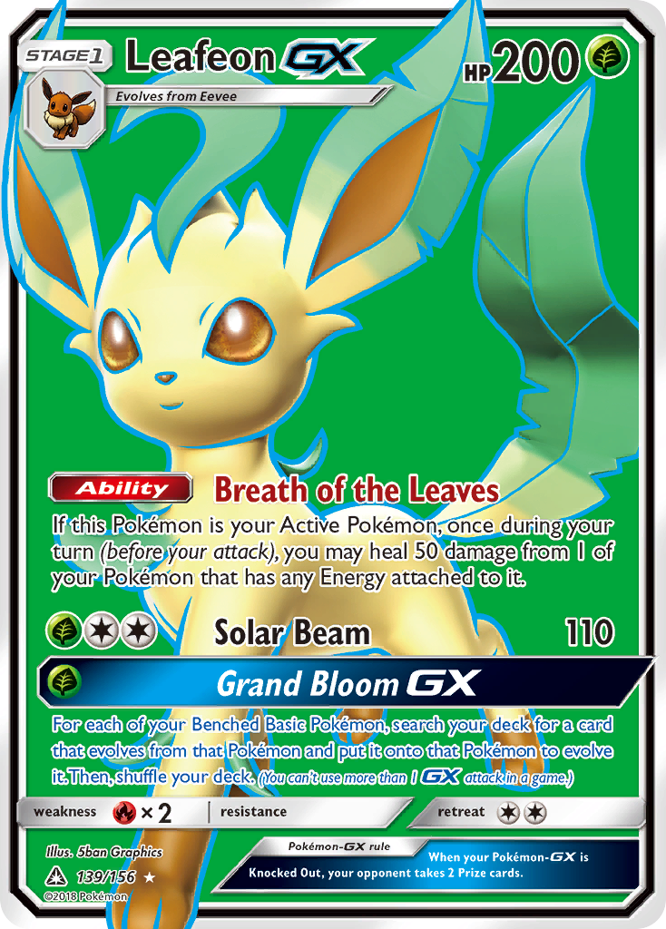 Leafeon GX (139/156) [Sun & Moon: Ultra Prism] | Devastation Store