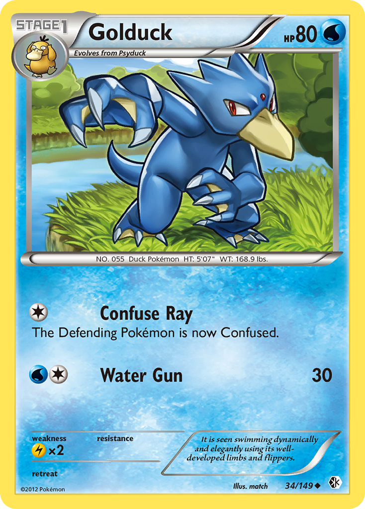 Golduck (34/149) [Black & White: Boundaries Crossed] | Devastation Store