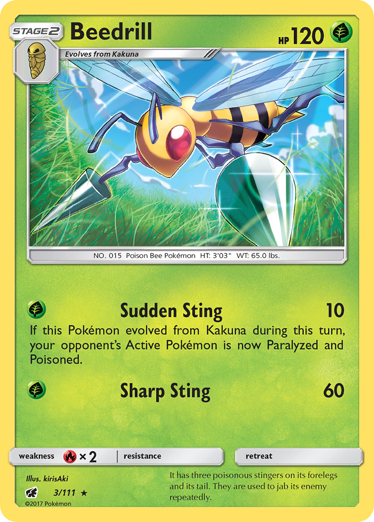 Beedrill (3/111) [Sun & Moon: Crimson Invasion] | Devastation Store