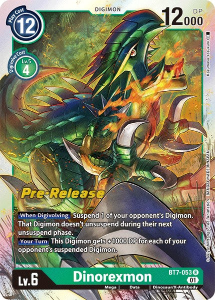 Dinorexmon [BT7-053] [Next Adventure Pre-Release Cards] | Devastation Store