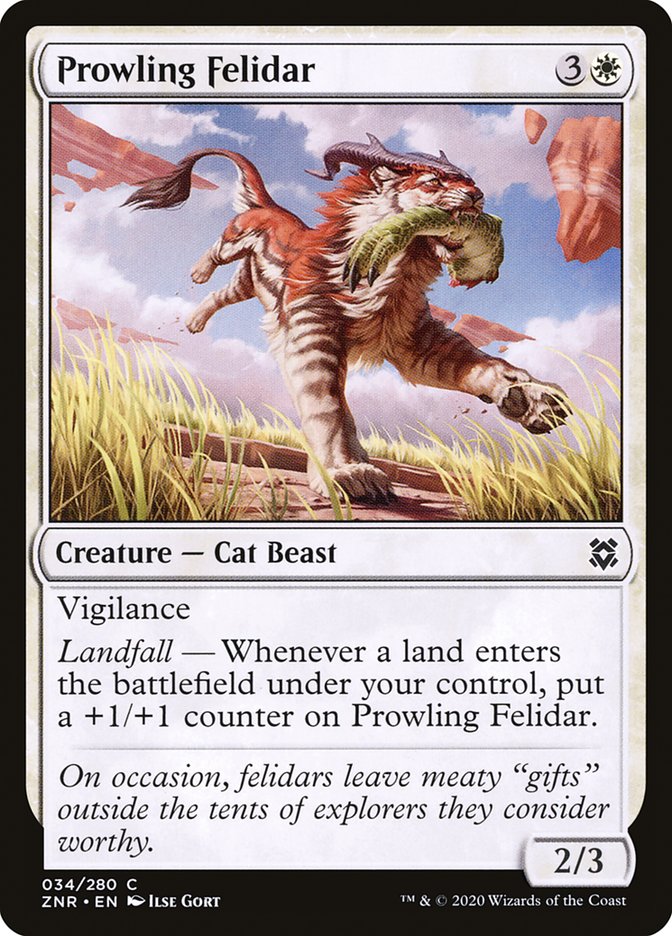 Prowling Felidar [Zendikar Rising] | Devastation Store