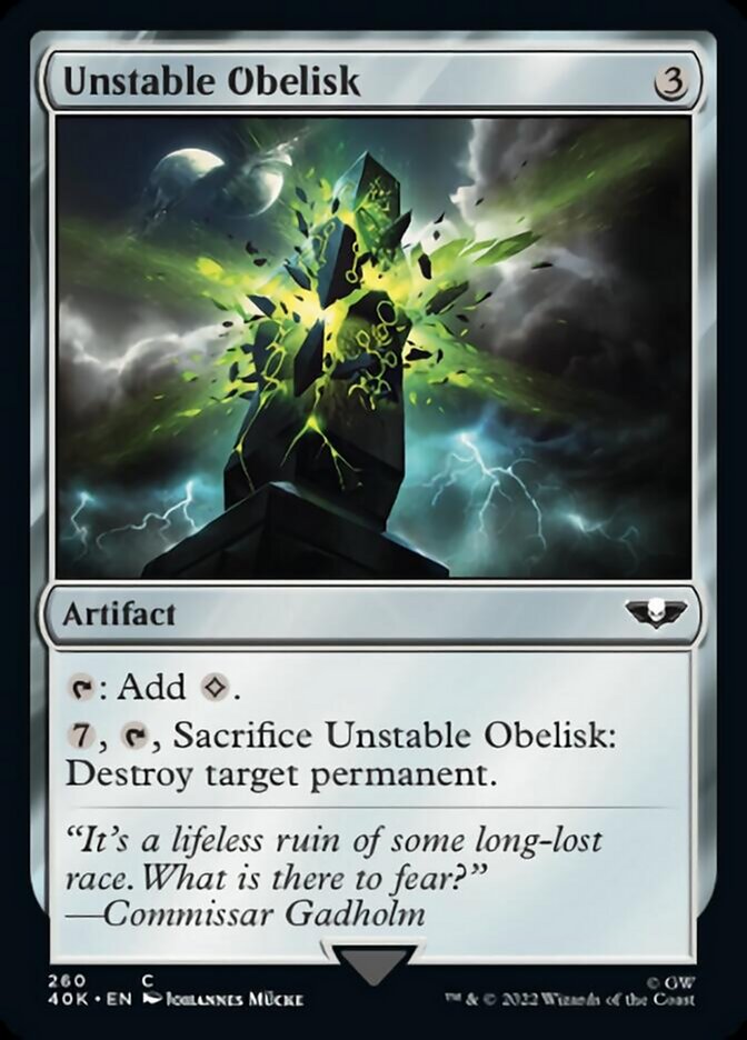 Unstable Obelisk [Universes Beyond: Warhammer 40,000] | Devastation Store