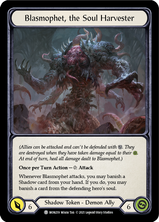 Blasmophet, the Soul Harvester // Ursur, the Soul Reaper [MON219 // MON220] 1st Edition Normal | Devastation Store