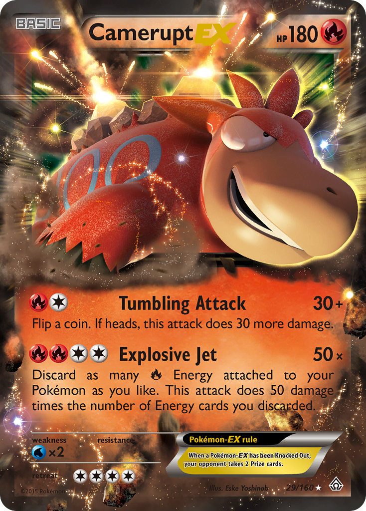 Camerupt EX (29/160) [XY: Primal Clash] | Devastation Store