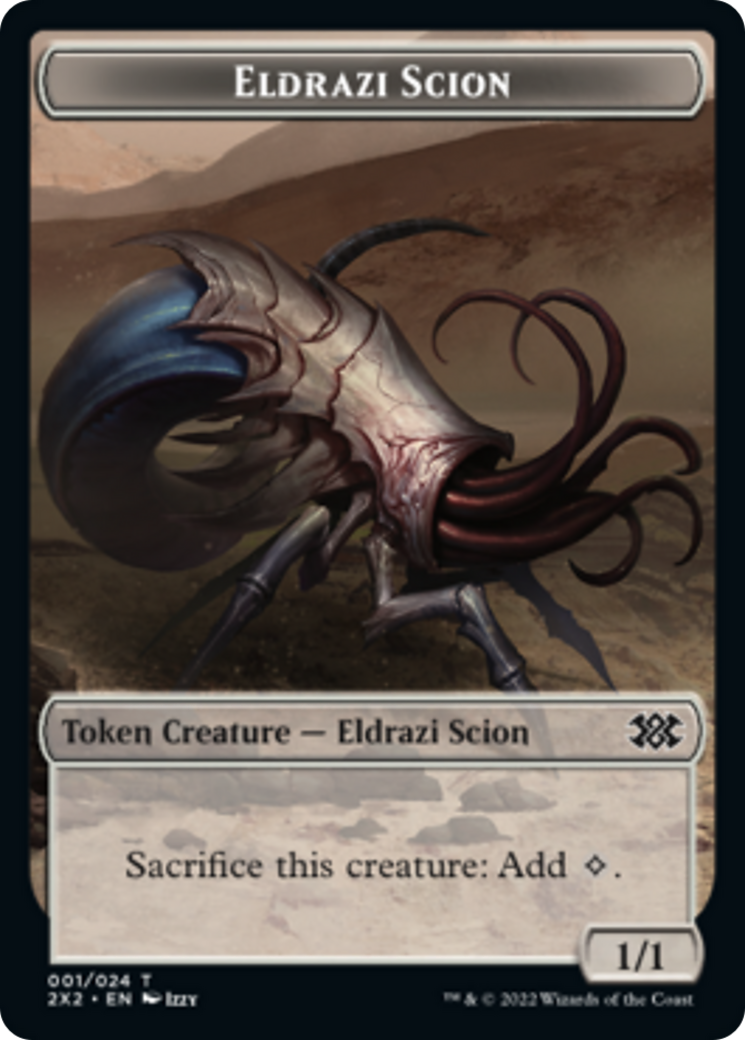 Bear // Eldrazi Scion Double-sided Token [Double Masters 2022 Tokens] | Devastation Store