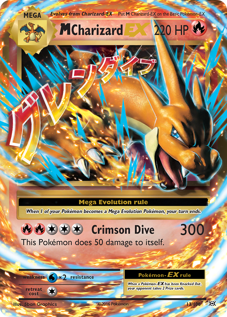 M Charizard EX (13/108) [XY: Evolutions] | Devastation Store