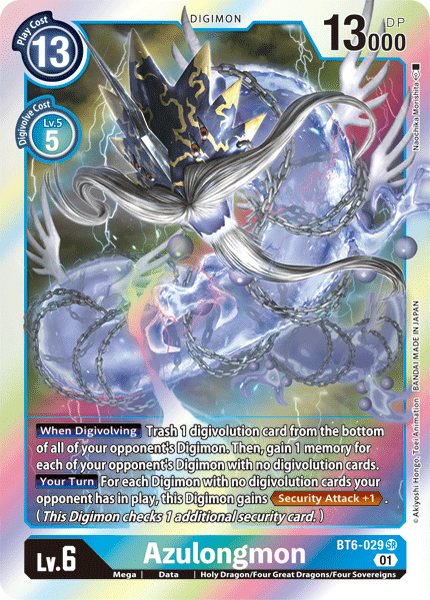 Azulongmon [BT6-029] [Double Diamond] | Devastation Store