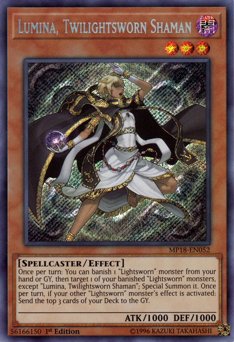 Lumina, Twilightsworn Shaman [MP18-EN052] Secret Rare | Devastation Store