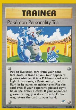 Pokemon Personality Test (102/105) [Neo Destiny Unlimited] | Devastation Store