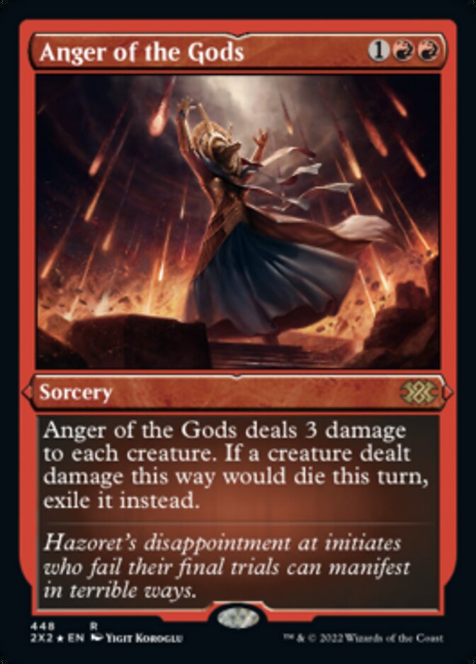 Anger of the Gods (Foil Etched) [Double Masters 2022] | Devastation Store