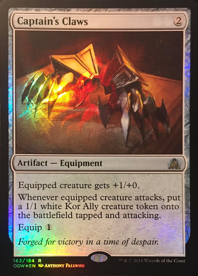 Captain's Claws (Standard Showdown Misprint) [Oath of the Gatewatch Promos] | Devastation Store