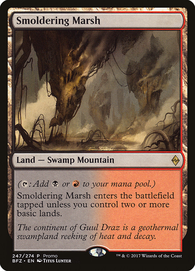 Smoldering Marsh (Promo) [Battle for Zendikar Standard Series] - Devastation Store | Devastation Store