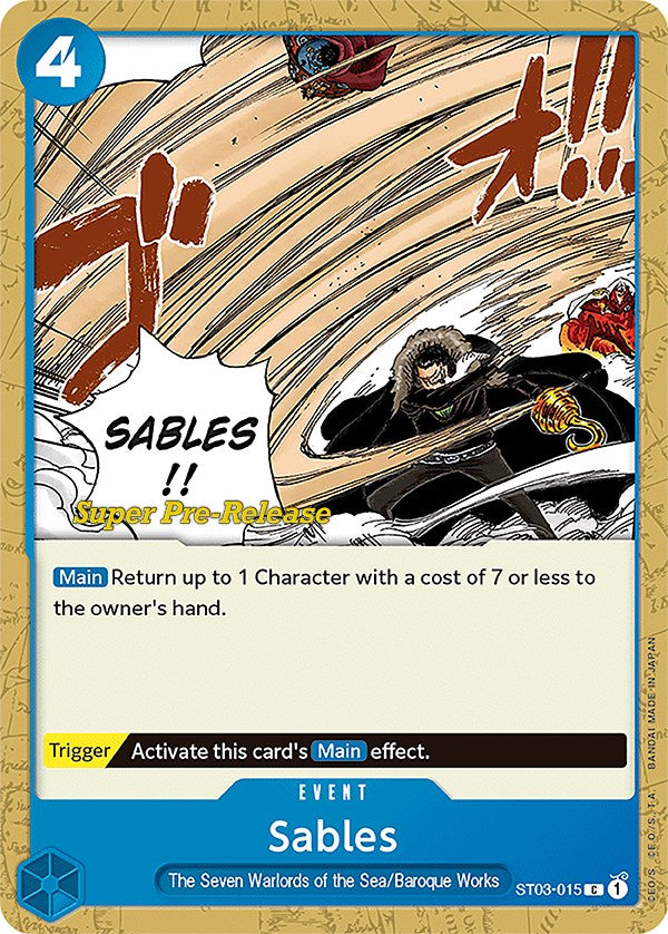 Sables [Super Pre-Release Starter Deck: The Seven Warlords of the Sea] | Devastation Store