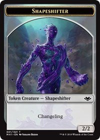Shapeshifter (001) // Emblem - Wrenn and Six (021) Double-sided Token [Modern Horizons Tokens] | Devastation Store