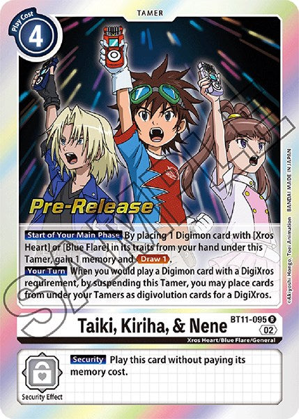 Taiki, Kiriha, & Nene [BT11-095] [Dimensional Phase Pre-Release Promos] | Devastation Store