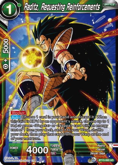 Raditz, Requesting Reinforcements [BT15-065] | Devastation Store