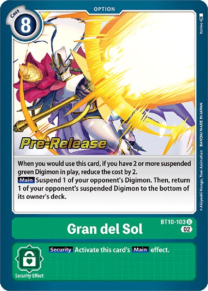 Gran del Sol [BT10-103] [Xros Encounter Pre-Release Cards] | Devastation Store