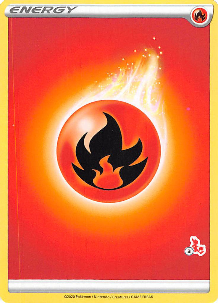 Fire Energy (Cinderace Stamp #3) [Battle Academy 2022] | Devastation Store