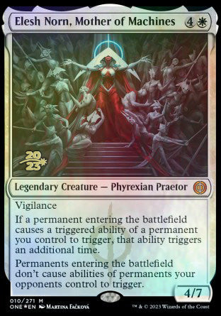 Elesh Norn, Mother of Machines [Phyrexia: All Will Be One Prerelease Promos] | Devastation Store