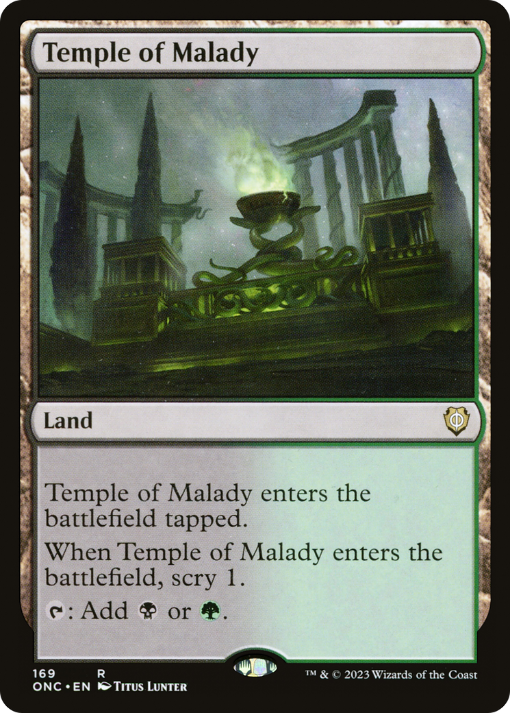 Temple of Malady [Phyrexia: All Will Be One Commander] | Devastation Store