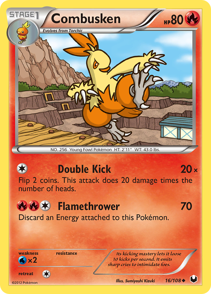 Combusken (16/108) [Black & White: Dark Explorers] | Devastation Store