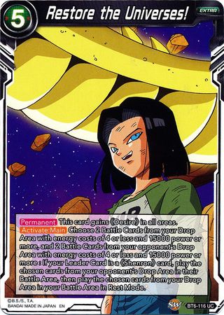 Restore the Universes! [BT6-116] | Devastation Store